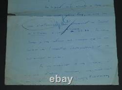 Georges FRIEDMANN LETTRE AUTOGRAPHE SIGNÉE AU COURRIER DE LA PRESSE, 1939