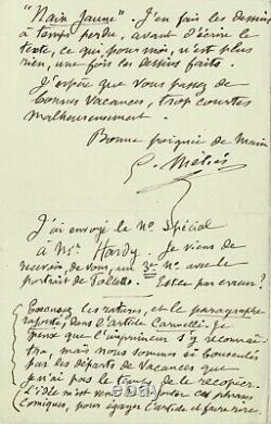 Georges MÉLIÈS Lettre autographe signée à A. Drioux. Le Cinéma de Méliès. 1929