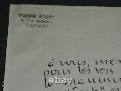 Georges MIGOT Compositeur LETTRE AUTOGRAPHE SIGNÉE FOCH 1929