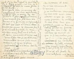 Georges ROUAULT / Longue lettre autographe signée sur les affres de la création