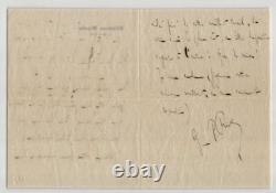 Georges de Porto-Riche Lettre autographe signée à Ma pauvre enfant 1902