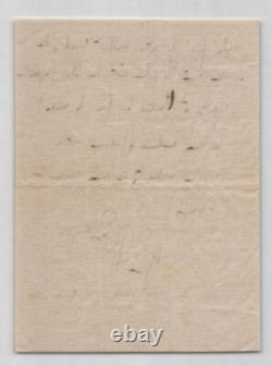 Georges de Porto-Riche Lettre autographe signée à Ma pauvre enfant 1902