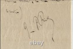 Georges de Porto-Riche Lettre autographe signée à Ma pauvre enfant 1902