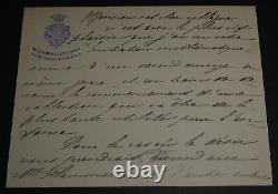 Giulio LAZZERI, Mathématicien LETTRE AUTOGRAPHE SIGNÉE A C. A. LAISANT, 1908