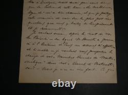 Giuseppe Jung Lettre autographe signée à Charles-Ange Laisant, Milano 1898