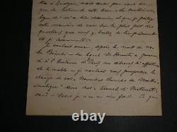 Giuseppe Jung Lettre autographe signée à Charles-Ange Laisant, Milano 1898