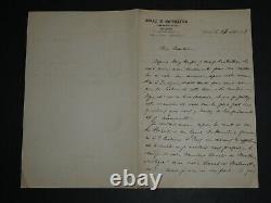 Giuseppe Jung Lettre autographe signée à Charles-Ange Laisant, Milano 1898