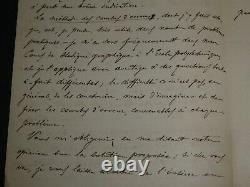 Giuseppe Jung Lettre autographe signée à Charles-Ange Laisant, Milano 1898