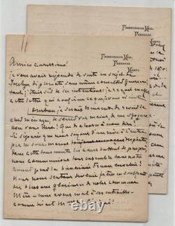 Giuseppe Primoli, Lettre autographe signée, Exil de l'Impératrice Eugénie 1915