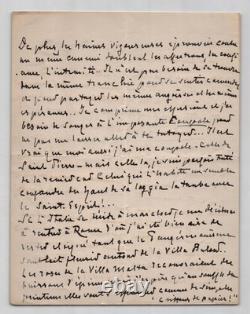 Giuseppe Primoli, Lettre autographe signée, Exil de l'Impératrice Eugénie 1915