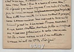 Giuseppe Primoli, Lettre autographe signée, Exil de l'Impératrice Eugénie 1915