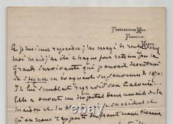 Giuseppe Primoli, Lettre autographe signée, Exil de l'Impératrice Eugénie 1915