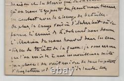 Giuseppe Primoli, Lettre autographe signée, Exil de l'Impératrice Eugénie 1915