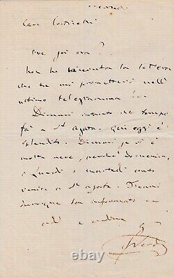 Giuseppe VERDI Lettre autographe signée Opéra