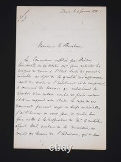 Godefroy CAVAIGNAC lettre autographe signée 1888