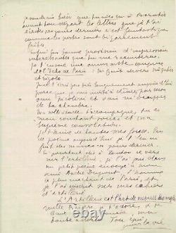 Guillaume APOLLINAIRE Lettre autographe signée à Lou. Je t'aime. 1915