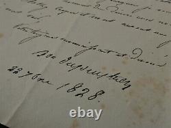 Guillaume Dupuytren Chirurgien De Charles X Lettre Autographe Signee De 1828