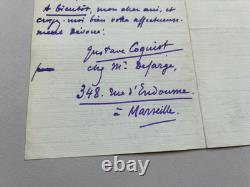 Gustave COQUIOT Lot de 3 lettres autographes signées à Eugène DESCAVES. 1914
