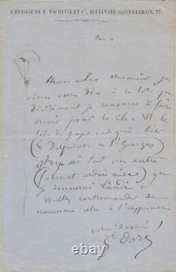 Gustave DORÉ Lettre autographe signée & illustrée RARE