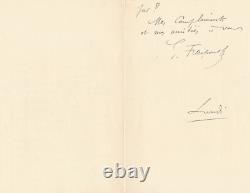 Gustave Fraipont 4 lettres autographes signées et 2 cartes Jambon Nadar humour
