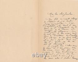 Gustave Fraipont 4 lettres autographes signées et 2 cartes Jambon Nadar humour