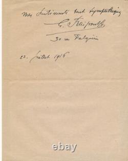 Gustave Fraipont 4 lettres autographes signées et 2 cartes Jambon Nadar humour