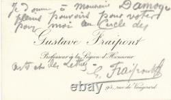 Gustave Fraipont 4 lettres autographes signées et 2 cartes Jambon Nadar humour