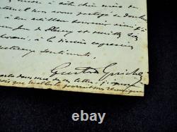 Gustave GUICHES lettre autographe signée Huysmans Malherbe Bloy 1931