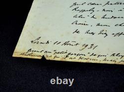 Gustave GUICHES lettre autographe signée Huysmans Malherbe Bloy 1931