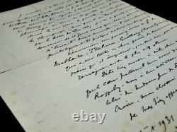 Gustave GUICHES lettre autographe signée Huysmans Malherbe Bloy 1931