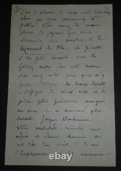 Gustave KAHN EXCEPTIONNELLE LETTRE AUTOGRAPHE SIGNÉE DE 16 PAGES A Paul FORT