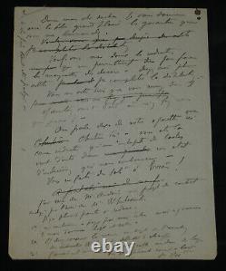 Gustave Quinson Longue lettre autographe signée à Sacha Guitry 1914 3 pages