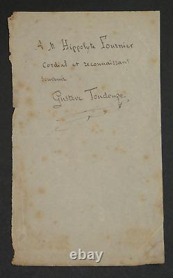 Gustave TOUDOUZE -TROIS LETTRES AUTOGRAPHES SIGNÉES- Al. DAUDET, Ed. De GONCOURT