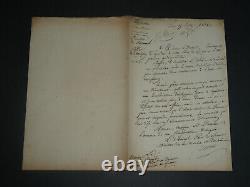 Guy Victor Duperré LETTRE AUTOGRAPHE SIGNÉE Contravention à l'acte de navigation