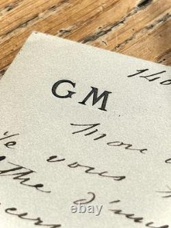 Guy de MAUPASSANT Carte lettre autographe signée Très belle signature