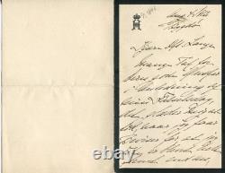 HAAKON VII (Carl af Glücksborg) Roi, Norvège 1872-1957 lettre autographe signée