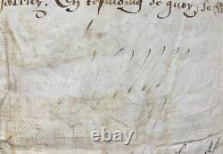 HENRI III Roi de France Document / lettre signée Conseil privé du Roi 1576