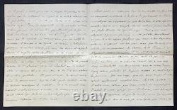 HENRI V Lettre autographe signée Projet politique, Monarchie et Napoléon III