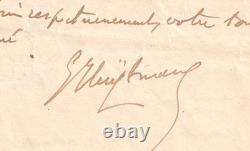 HUYSMANS Lettre autographe signée à Louise Desborde Renouard Whistler 1902 HUYSMANS Lettre autographe signée à Louise Desborde Renouard Whistler 1902