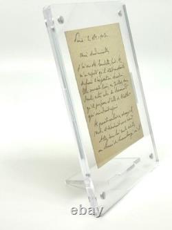 HUYSMANS Lettre autographe signée à Louise Desborde Renouard Whistler 1902