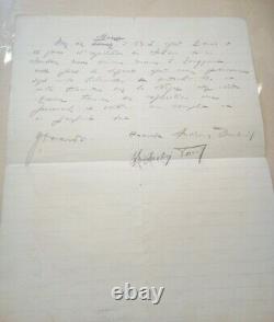 Haardt & Audouin-Dubreuil Raid Citroen Envoi et lettre autographe signée 1924