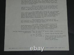 Harold Gatty Lettre dactylographiée signée en partie autographe 3 pages 1937