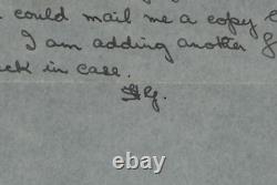 Harold Gatty Lettre dactylographiée signée en partie autographe 3 pages 1937