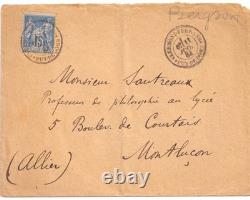 Henri BERGSON Lettre autographe signée 1884 Clermont Gannat Vichy