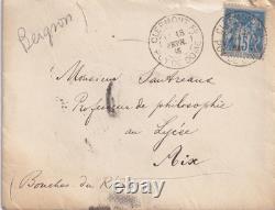 Henri BERGSON cherche la loi des choses 1885 Lettre autographe signée