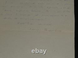 Henri Barbusse Lot de 3 lettres autographes et dactylographiée signées 1909 1915