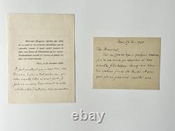 Henri Bergson 3 Lettres Autographes Signées