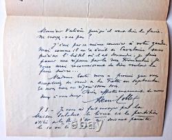 Henri COLLET Compositeur lettre autographe signée au directeur Opéra Nantes