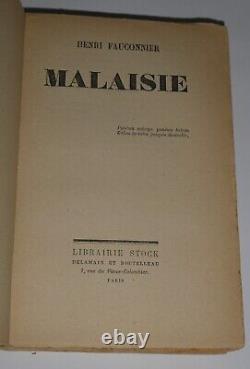 Henri Fauconnier, Lettre autographe signée 1958 Malaisie EO prix Goncourt