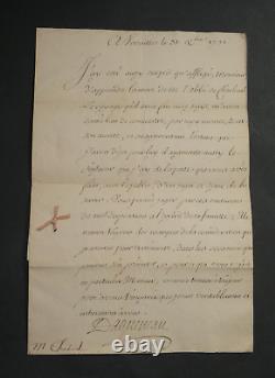 Henri François d'AGUESSEAU LETTRE AUTOGRAPHE SIGNÉE Mort de Charleval 1732